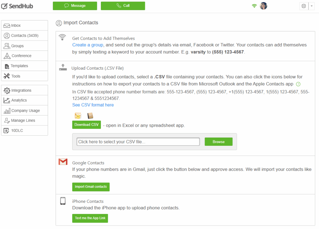 Contacts Database Software Contact Database | SendHub
