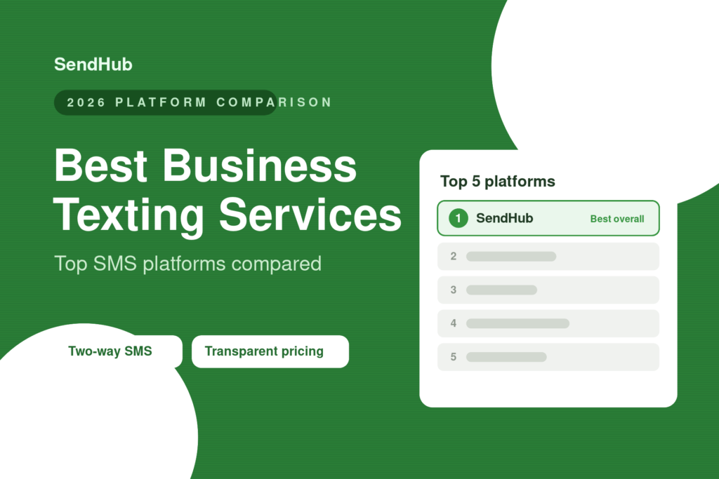 Best business texting services 2026 comparison — top SMS platforms compared, SendHub ranked best overall